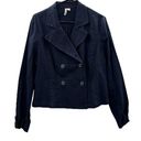 St. John’s Bay St. John's Bay Navy Blue Long Sleeve Four Button Blazer Jacket Size L Photo 0