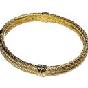 Christian Dior  Vintage Twisted Double Cable Rope 18k Gold Plated Designer Luxury Photo 5