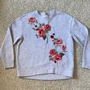 H&M Floral Embroidered Crewneck Sweater  Photo 0