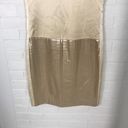 W By Worth Champagne Shimmer Sequin Sheath Dress Photo 2