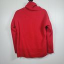 Nba  4 Her Womens Size M Red Chicago Bulls Cowl Neck Sweatshirt Basketball Photo 3