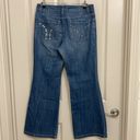 INC  Denim Curvy Fit Flare Leg Bedazzled Jeans Photo 3