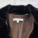 Vince  Single Button Velvet Blazer Jacket Women's Size 10 Brown Long Sleeve Photo 3