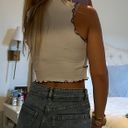 Blue Blush White Tank Top Photo 1