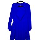 Dress the Population Paola Fit and Flare Mini Dress in Blue Size Large Photo 9