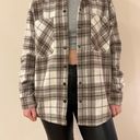 Como vintage Tan/Taupe and White Plaid  Flannel Jacket Photo 1