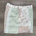 American Eagle  High Rise Floral Crinkle Patchwork Eyelet Shorts Size Medium Photo 2