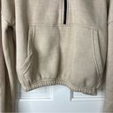 Pretty Little Thing Sand Oversized Zip Front Sweatshirt size small. Photo 4