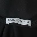 Mangopop womens round collar long sleeve tops t shirt bodysuit Grunge Goth S Photo 6