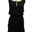 Babaton Aritzia Bramwell 100% Silk Black Smock Waist Dress Photo 1