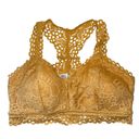 Maurice's  Yellow Eyelet Lace Racerback Pullover Padded Bralette Photo 0