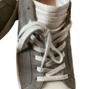 All Saint safia grey suede lace up sneakers size 7 women’s tennis casual shoes Photo 3