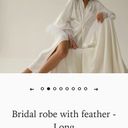 Bridal Robe With Feathers White Size L Photo 1