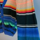 Quiksilver Quicksilver long cardigan sweater vintage colorful stripes women's size medium Photo 6