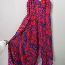 Alexis  Midi Dress Small Womens Red Flowy Tank Vacation Tropical Cocktail Photo 2