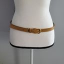 Coldwater Creek  Vintage Tan Soft Leather Thin Belt S Photo 0
