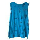 INGEAR Star Fish Print Pool Beach Cover Up Plus Size 3X Blue Pockets Resort Wear Photo 3