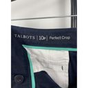 Talbots  Indigo Blue Women’s Straight Leg Mid-Rise Perfect Crop Pants Size 10P Photo 7