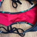 Ed Hardy Vintage Y2K Rare Red Black True Love String Triangle Edgy Bikini Set Photo 11