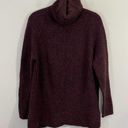 Sweaty Betty  Women's Black Cherry Shakti Turtleneck Chucky Knit Sweater Size L Photo 0