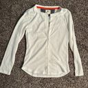 Sperry Women’s  Button Up White Long Sleeve Size L Photo 0