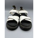 Dr. Martens  Vossie Y Women’s Sandals Sz 6 White Strappy Leather Comfort Summer Photo 1