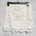 Forever 21  Crochet High Waisted White Skirt Size Small Photo 1