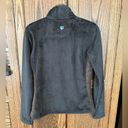 Kuhl  | Advokat Full Zip Fleece Jacket Leather Trim Brown | Women's Small Photo 9