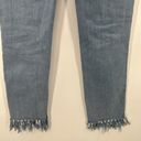 Free People  Jeans Distressed Ripped Great Heights Frayed Fringe Skinny Size 26 Photo 10