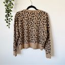 J.Crew  Leopard Print Sweatshirt Sz L Photo 3