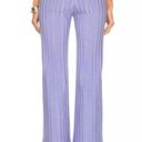 Jonathan Simkhai Celia Ribbed Knit Wide Leg Pants in Lavender SMALL NWT Photo 6