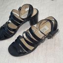 Krass&co 9&. Vintage block heel leather upper size 7 strappy 90's 2 3/4" Y2K Photo 3