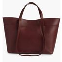 Madewell Women's Red Medium Essentials Leather East/West Tote NWOT Photo 1