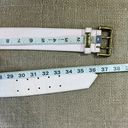 Vintage Light Pastel Pink Wide Leather Belt Size Medium 29 1/2 Photo 8