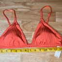 Aerie Medium  Women's Ribbed Crossover Triangle Bikini Top BNWTS Photo 2