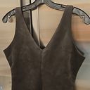 BCBGMAXAZRIA 💕💕 Black Faux-Suede V-Neck Bodysuit Medium M NWT Photo 9