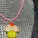 Cupcake Necklace Pink Choker Roleplay Costume Girls Lolita Scene Alt Egirl Y2K Photo 8