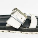 Sorel  Roaming Buckle Slide Sandal White Leather Size 5.5 Women’s Photo 1