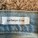 Frame Light Wash Le Garçon Crop Denim Jeans Photo 4