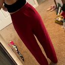 Vintage Red Suede Pants Size 4 Photo 3