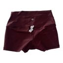 Lululemon  Boogie short size 6 reversible roll down wind berry burgundy shorties Photo 3