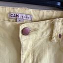 CAbi  Citron Yellow Women's Skinny Ankle Jeans Size 6 Low Rise Yellow Style 5084‎ Photo 2