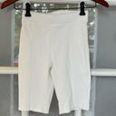 Bershka NWOT  White High Waisted Ribbed Biker Shorts Size XS Photo 0