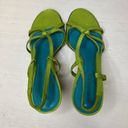 Lauren Ralph Lauren Vintage Reptile Green Sling Back Heeled Sandals sz 6 Photo 4