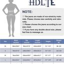 HDLTE women wide leg high waist jeans S-6 Photo 2