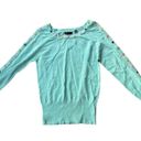 BCBGMAXAZRIA Y2K BCBG pastel button trim boat neck sweater Photo 1