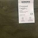 Sonoma Women’s 4X Cropped Legging Stretch blend Army Green Lightweight Easy Casual Photo 1