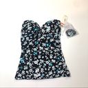 Anne cole  Twist Front Bandeau Tankini Swim Top Photo 2