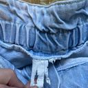 Brittania Vintage Super light wash ultra high rise paper bag waist denim shorts  Photo 5