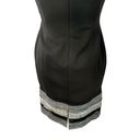 White House | Black Market WHBM Black Dress With Gray Tweed Trim Sz 4P Photo 5